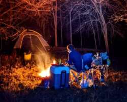 Zack enjoys night outs and spending time besides a bonfire.